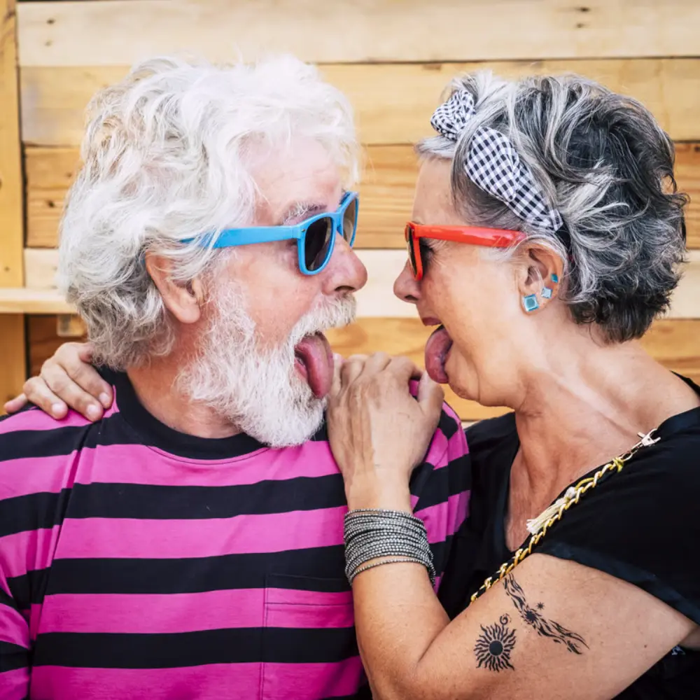 Happy Old Couple