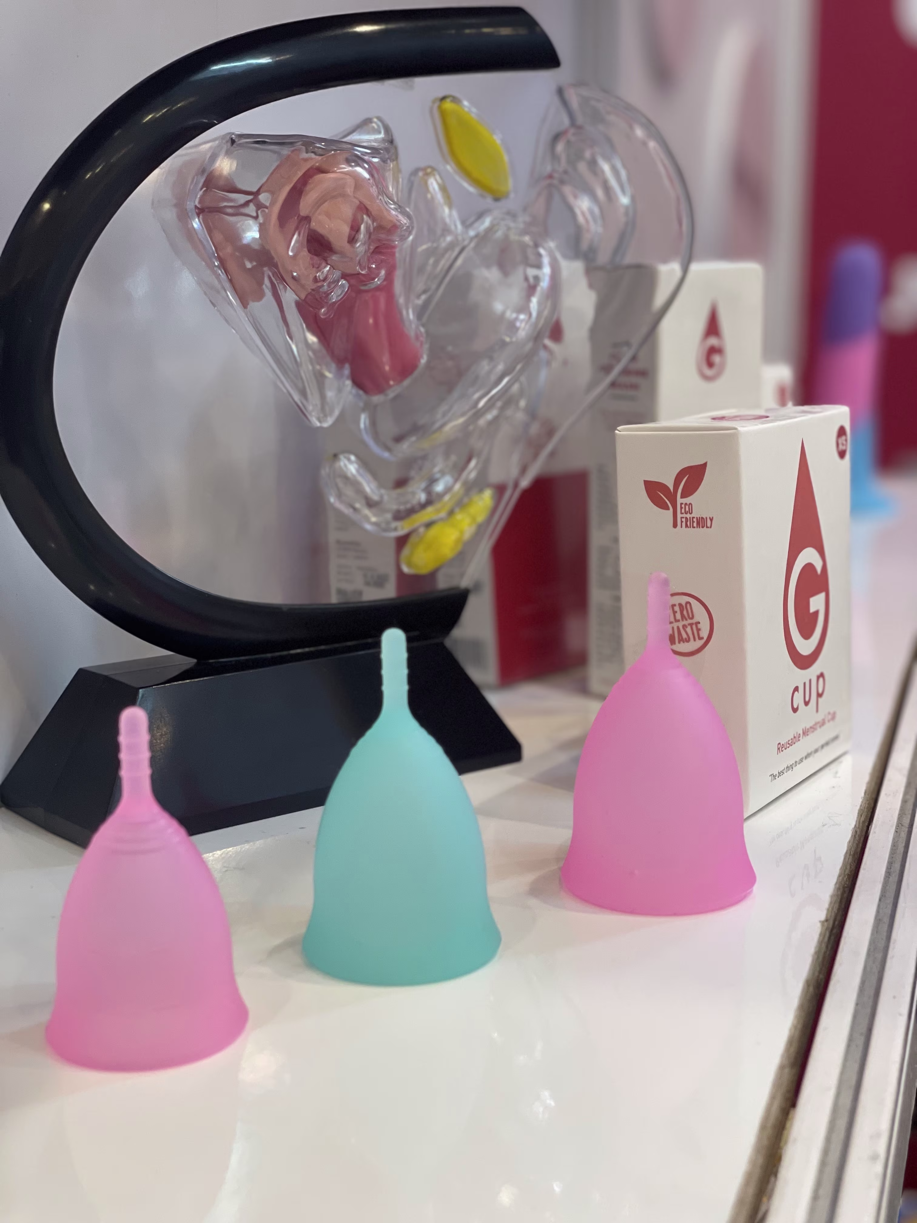 GCUP Menstrual Cup at the Laciasmara booth during SIMNAS ASI 2023