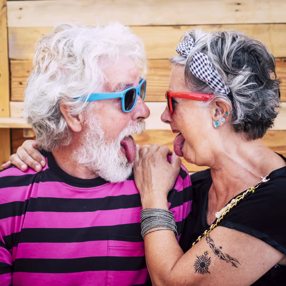 Happy Old Couple