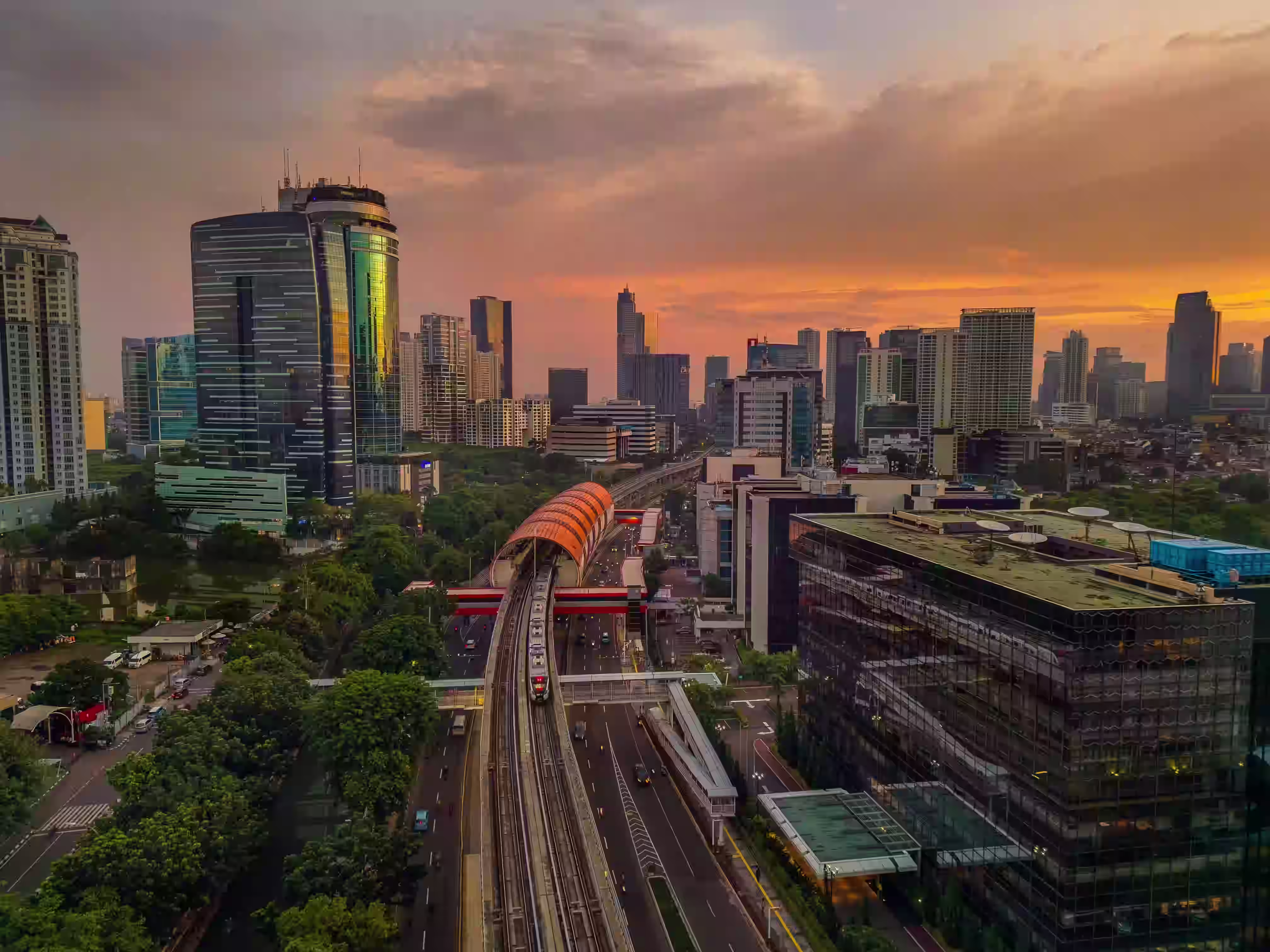 MRT Railway at Jakarta City